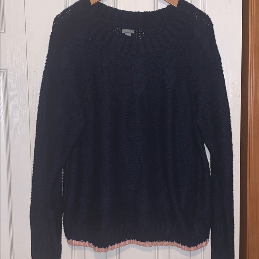 Aerie blue and pink sweater